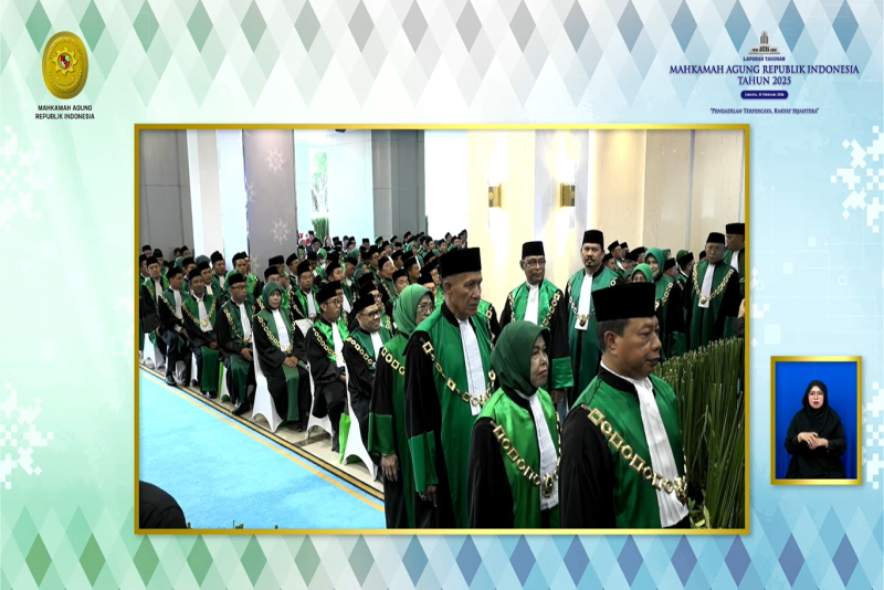 Ketua Pengadilan Agama Ngawi Hadiri Sidang Istimewa Laporan Tahunan Mahkamah Agung Tahun 2025