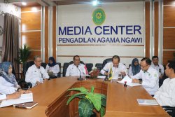 Pengadilan Agama Ngawi Gelar Monitoring dan Evaluasi Triwulan II Layanan Pos Bantuan Hukum 