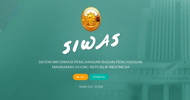 Sistem Informasi Pengawasan (SIWAS) Mahkamah Agung RI